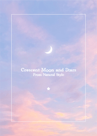 Crescent moon and stars74-Natural Style