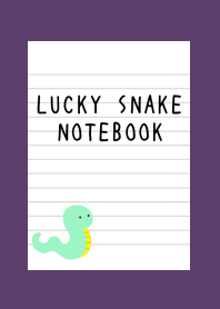 LUCKY SNAKE NOTEBOOK/DEEP PURPLE