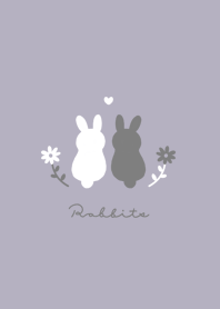 กระต่ายกับดอกไม้ /violet