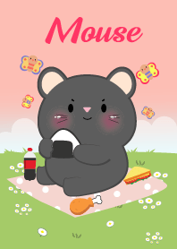 Black Mouse Love Picnic Theme