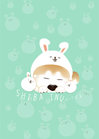 SLEEPY SHIBA INU&Rabbits THEME (GREEN)