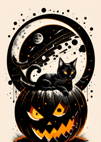 halloween cat 85F6d2