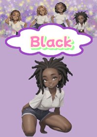 Black Beautiful skin girl Pu05