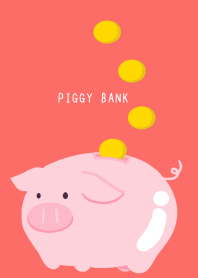 HAPPY PIGGY BANK-VERMILION