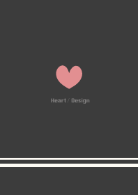 Heart / Design -black-