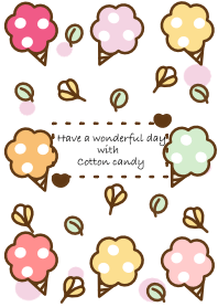 Colorful cotton candy