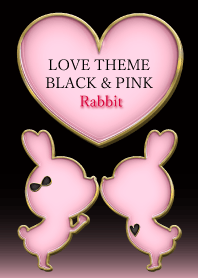 LOVE THEME BLACK & PINK Rabbit 84
