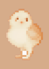 Chick Pixel Art Theme  Beige 02