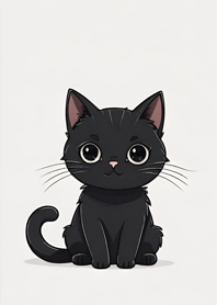 Kucing hitam super lucu DeZdu