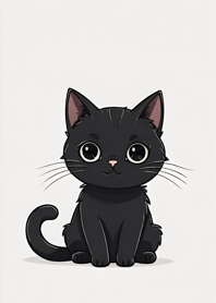 Super cute black cat DeZdu