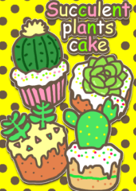 Succulent plants cake