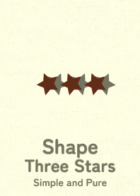 Shape Three Stars  Sepia
