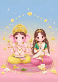 พระพิฆเนศ&พระแม่ลักษมี โชคลาภ ความรัก1_8