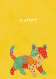 Cat Stuffed08 on yellow