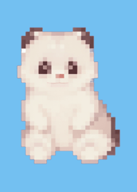 Tema Panda Pixel Art Azul 05