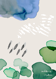 Medaka 水彩の着せかえ。めだかと水草