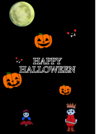 HAPPY HALLOWEEN Black