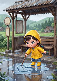 In the Rain : Little Girl 2