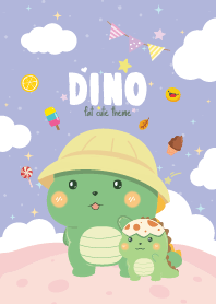 Dinosaur Kawaii Violet