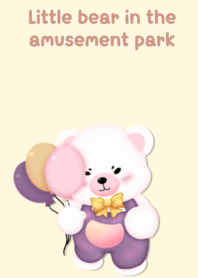 Little bear in the amusement park