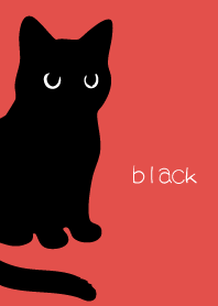 Round Black Cat4 on red
