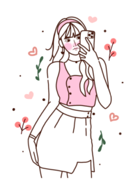 Minimal cute little girl2