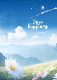 ดอกไม้และความสุข