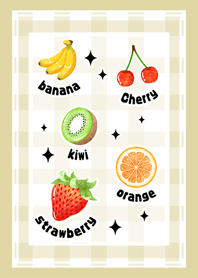 fruits! -dusty yellow-