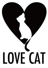 LOVE CAT / white base