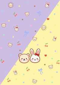 Bunny & Bear_Yellow Purple.1w