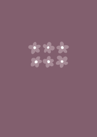 濃い赤色のかわいいお花