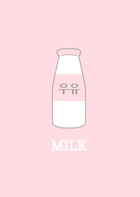Pink Milk Bottle Korean Line Theme Line Store