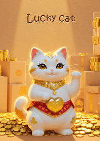 Lucky cat brings wealth!