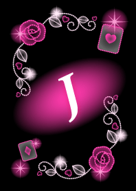 J-Initial- Pink Rose Illumination