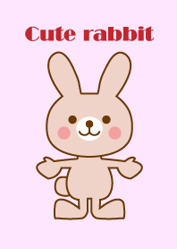 Cute little rabbit surrounded by flowers