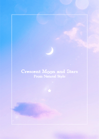 Crescent Moon and Stars #02