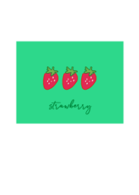 strawberry -green-