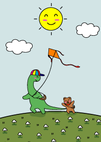 HAPPY TO DAY  DINOAND SKY .1