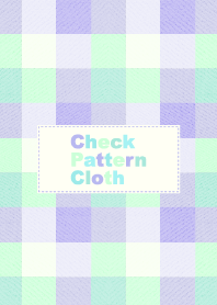 Check Pattern Cloth Pastel purple-mint