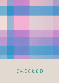 CHECKED LIGHTBLUE PINK - BROWN 2