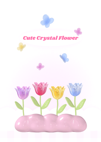 Buji | Cute Crystal Flower (Pink)
