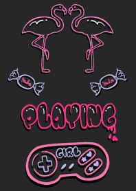 PLAYING LUCKY FLAMINGO