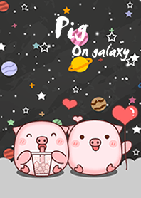 Pig on galaxy