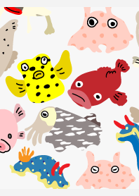 Strange group at sea03 on white