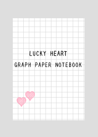 LUCKY HEART GRAPH PAPERj-GREY