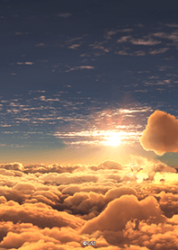 Clouds dyed in the sunset from Japan