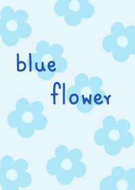 blue flower theme