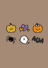 好可愛！萬聖節！(咖啡色)