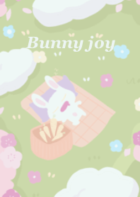 Bunny joyfully