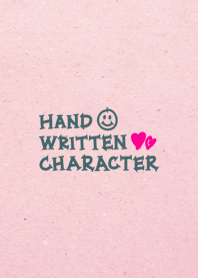 HANDWRITTEN CHARACTER <PINK>